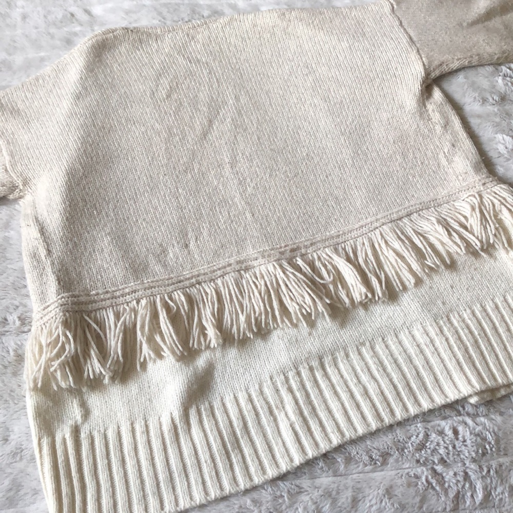 Madewell‎ Colorblock Fringe Cardigan Sweater - Picture 7 of 9